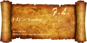 Für Leona névjegykártya